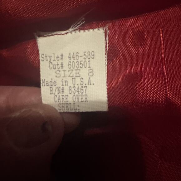 Mica Red Silk Sundress Size 8 Hippie Summer Knee-Length Dress Made in USA - Picture 8 of 9